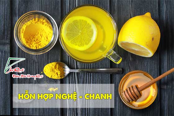 Các món đồ uống kết hợp với tinh bột nghệ